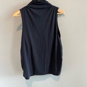 Sleeveless mock neck